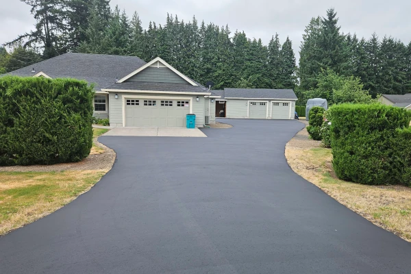 Driveway sealcoating completed