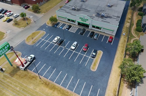 Parking Lot Striping completed